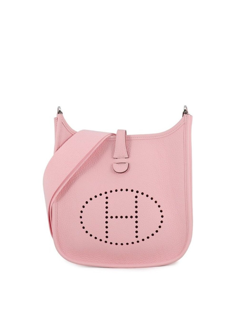 Hermes Shoulder Bag Evelyne 3 23 Rose Sakura Silver Taurillon Clemence